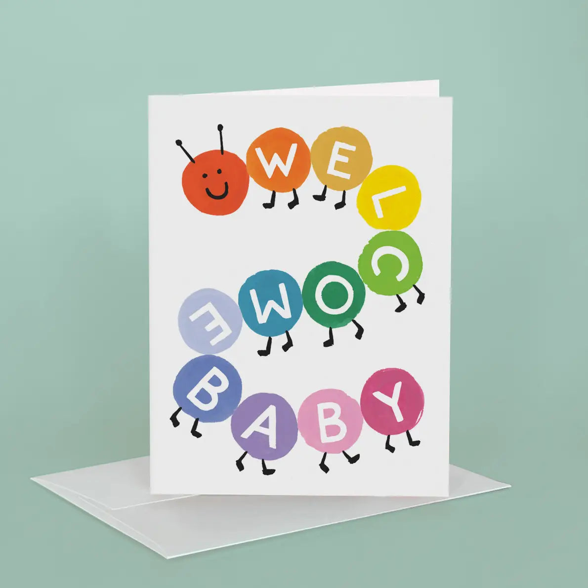 Caterpillar Welcome Baby Card