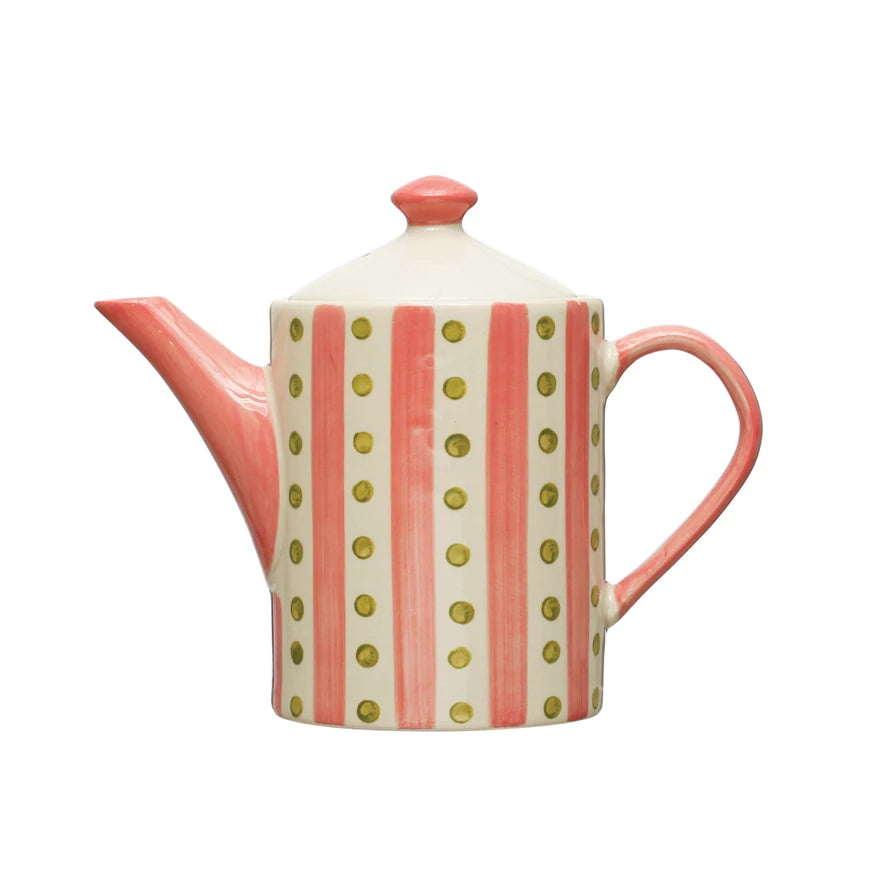 Lorelei Stiped Teapot