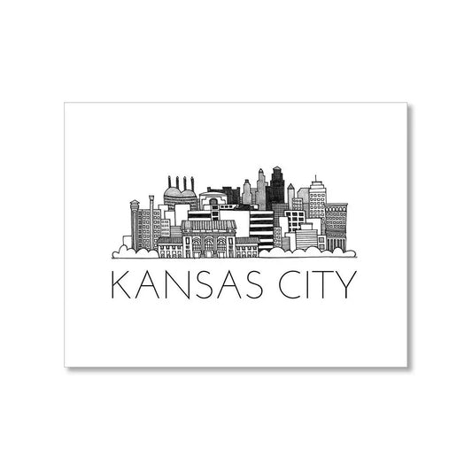 Kansas City Skyline Card