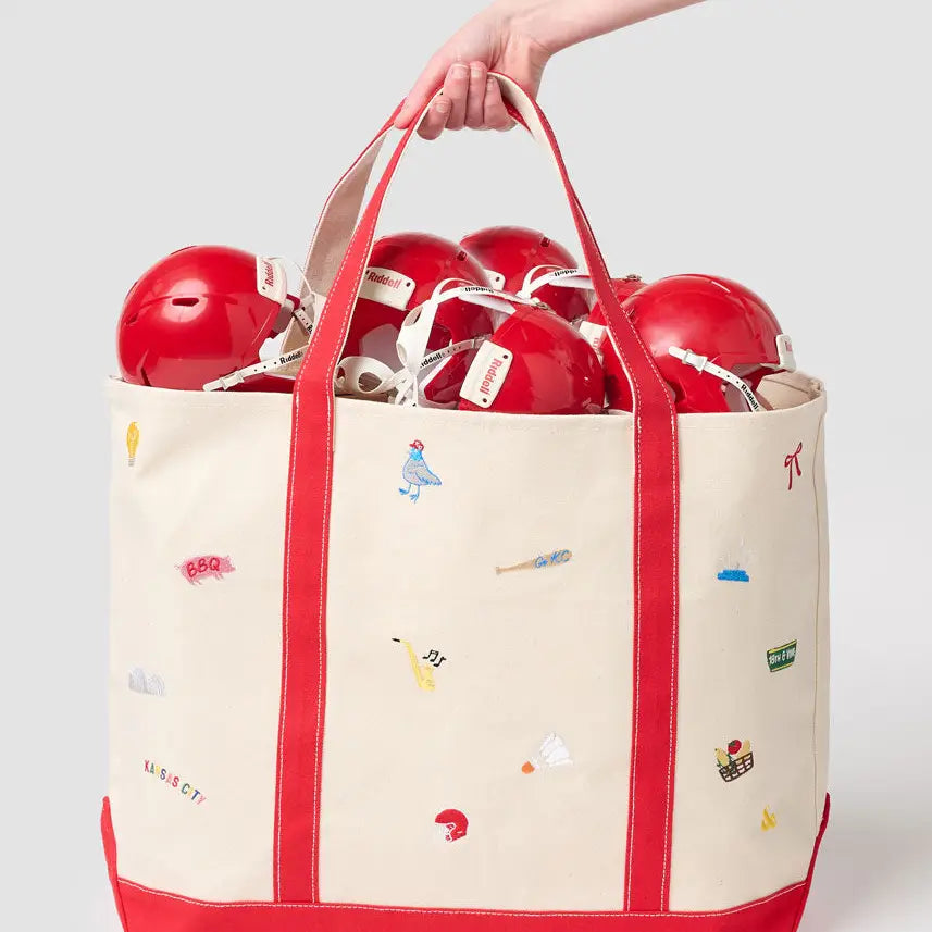 Kansas City Embroidered Large Tote