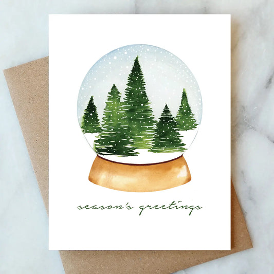 Snow Globe Holiday Card