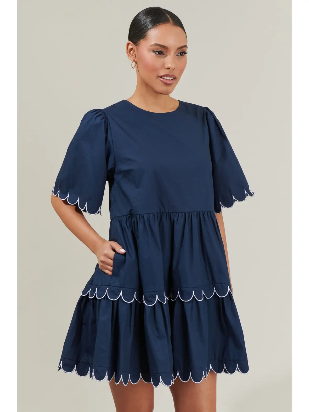 Jessie Navy Dress