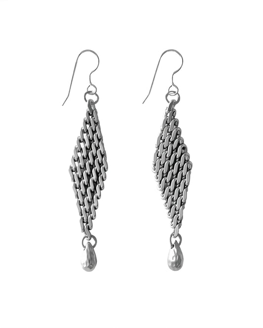 Flapper Silver Earring - Large