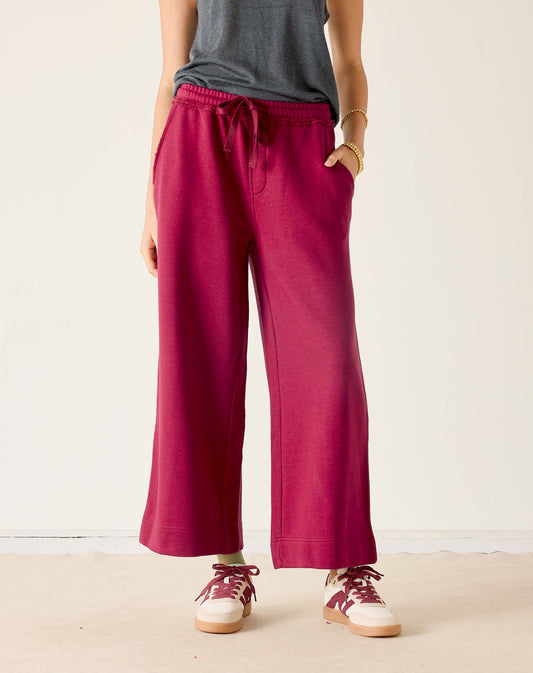 Frenchie Wide Leg Pant - Winterberry