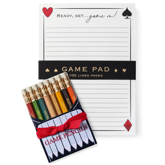 Game Notepad and Pencil Set