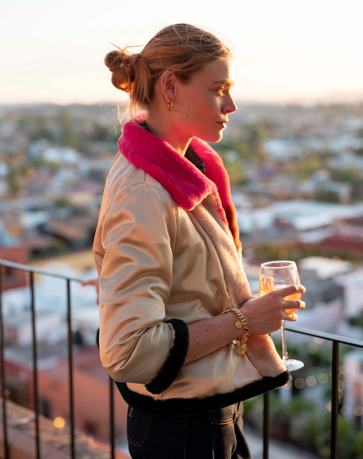 Gigi Rainbow Stripe Jacket
