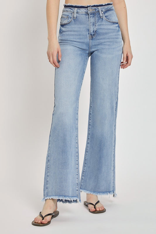 Lainey High-Rise Wide Leg Jeans