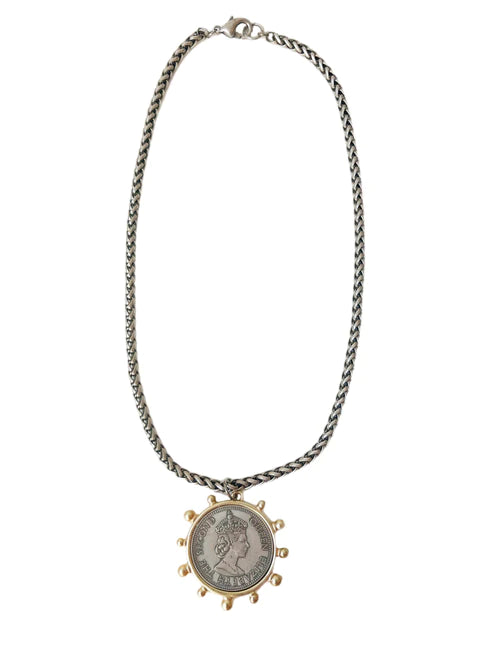 Queen Elizabeth Coin Necklace