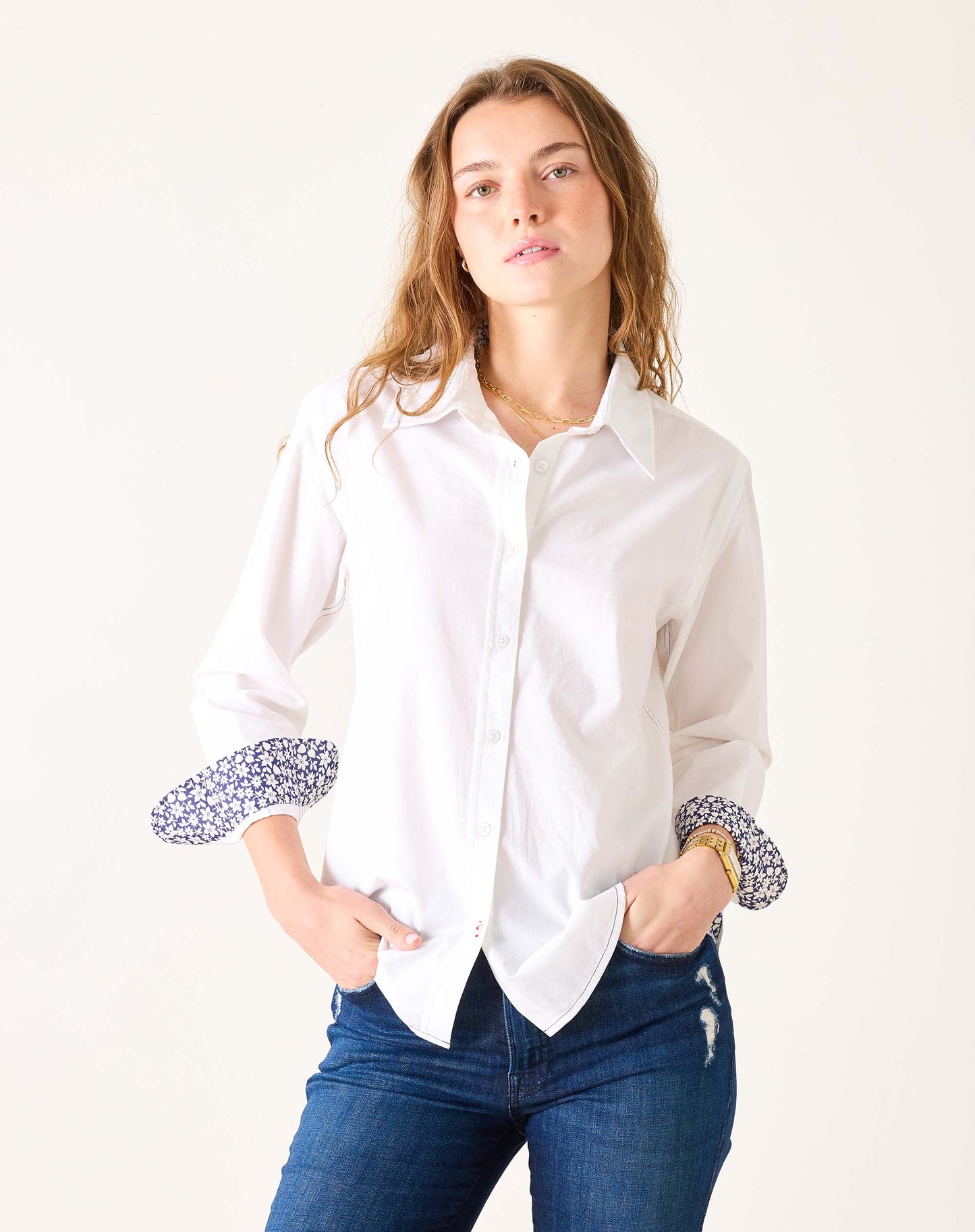 Margot Button Up Shirt - White