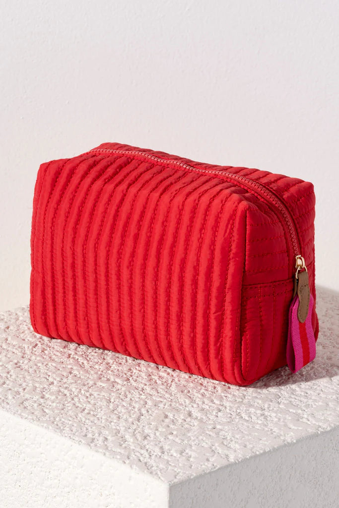 Rae Red Large Cosmetic Bag