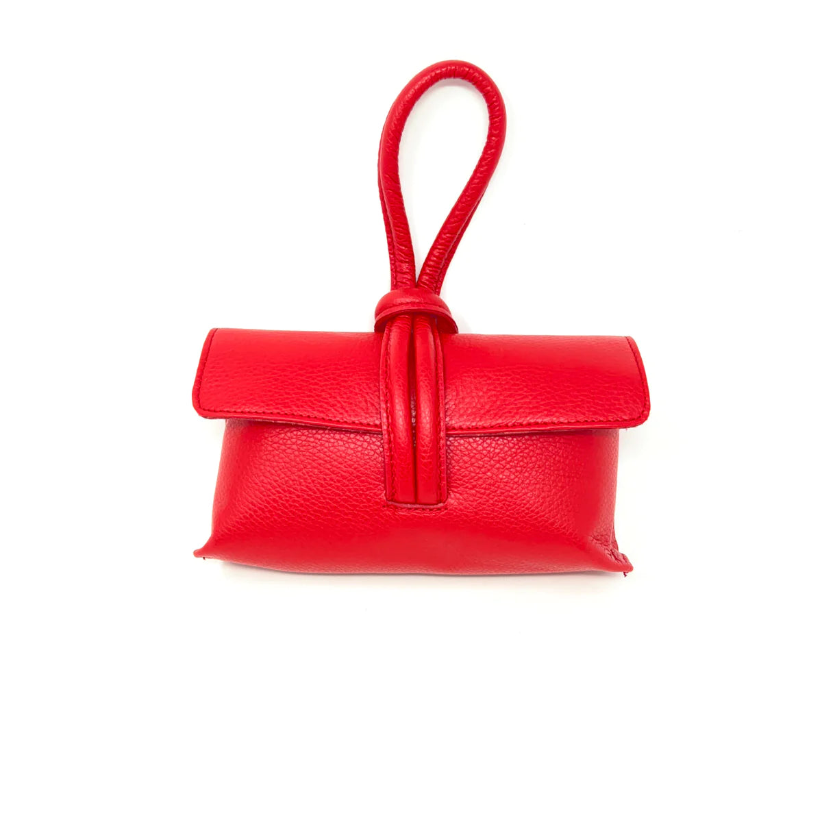 Dixie Red Leather Wristlet