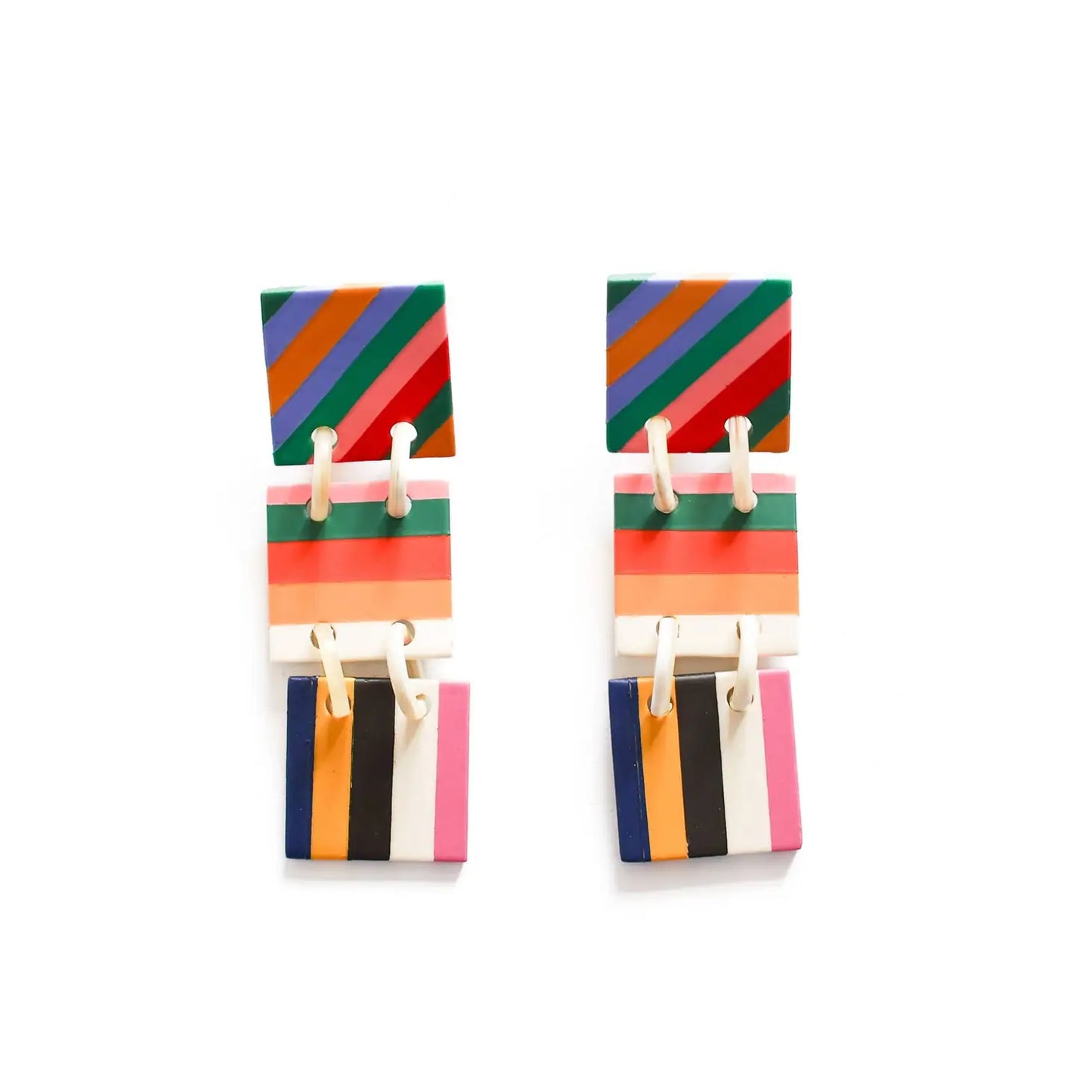 Colorful Stripe Earrings