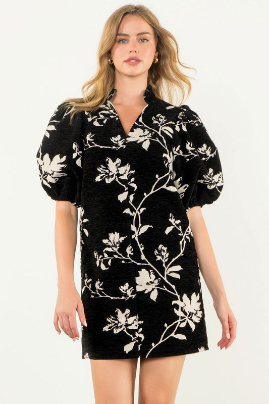 Erin Black Chenille Dress