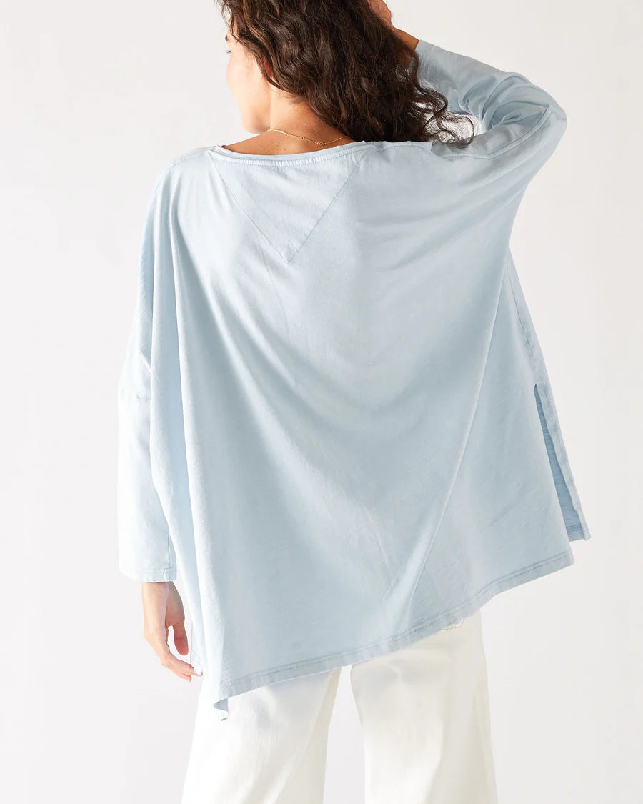 Catalina Slub Tee - Crystal Blue