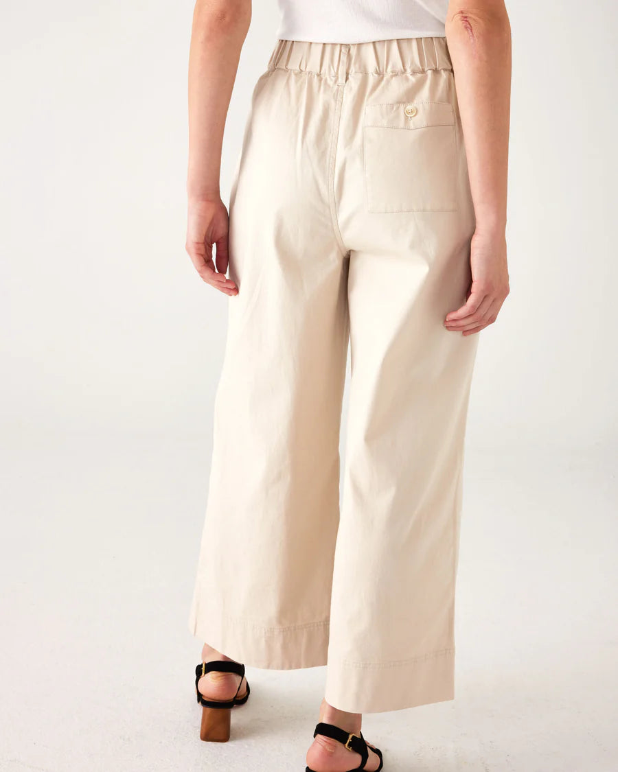 Sammie Twill Bone Wide Leg Pant