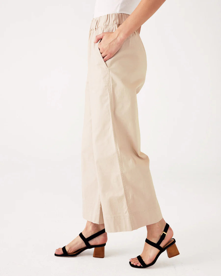 Sammie Twill Bone Wide Leg Pant