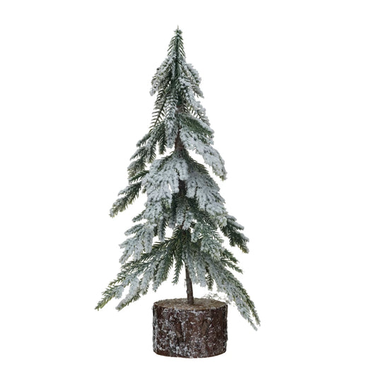 Fir Tree on Wood Base 11.75"